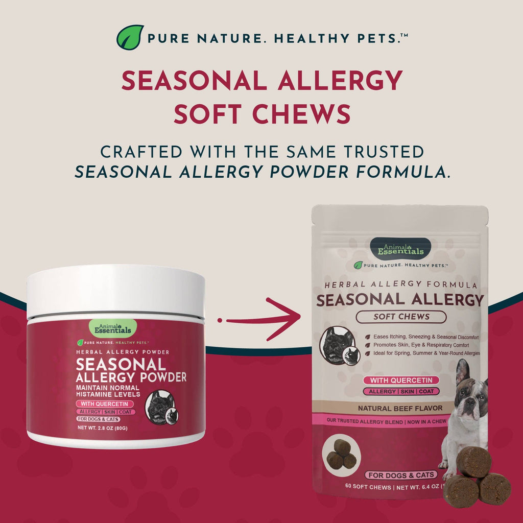 Seasonal Allergy Herbal Soft Chews | Herbal Allergy Support Formula | 60 Count