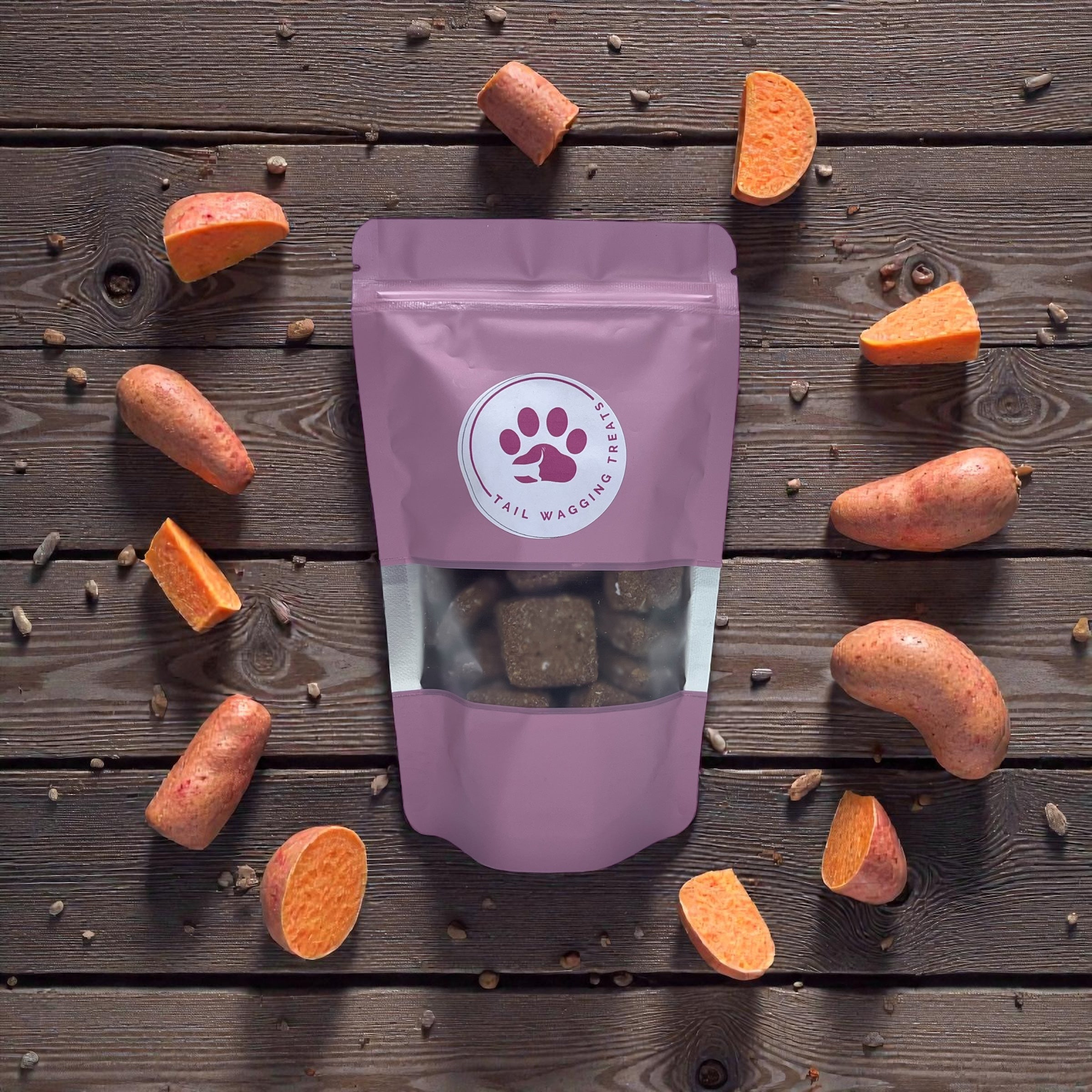Tail Wagging Dog Treats | Sweet Potato Flavor 4.0oz | Rochester, NY