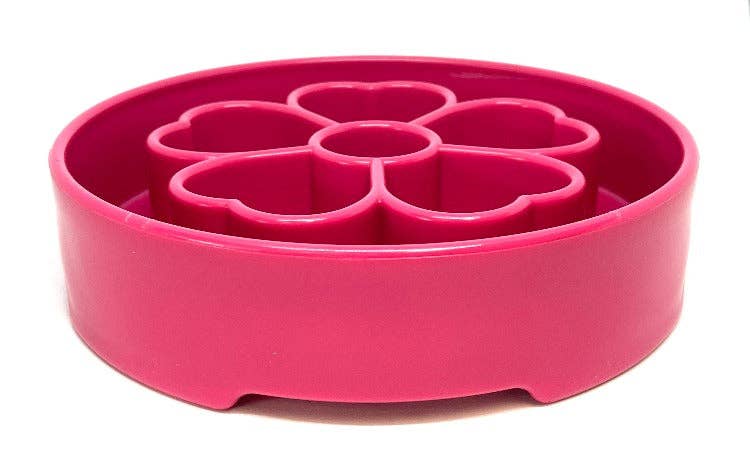 Flower eBowl Deep Slow Feeder Dog Bowl for Enrichment | USA Made