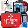 Pet First Aid Kit for Dogs & Cats with Vet-Approved Supplies