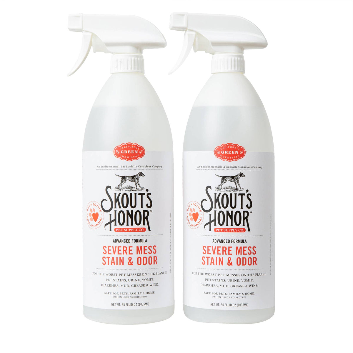 Skout's Honor Severe Mess Stain & Odor Advanced Formula 35oz