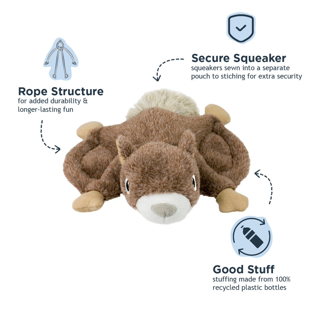 Tall Tails Squirrel Fling and Fetch Toy for Dogs