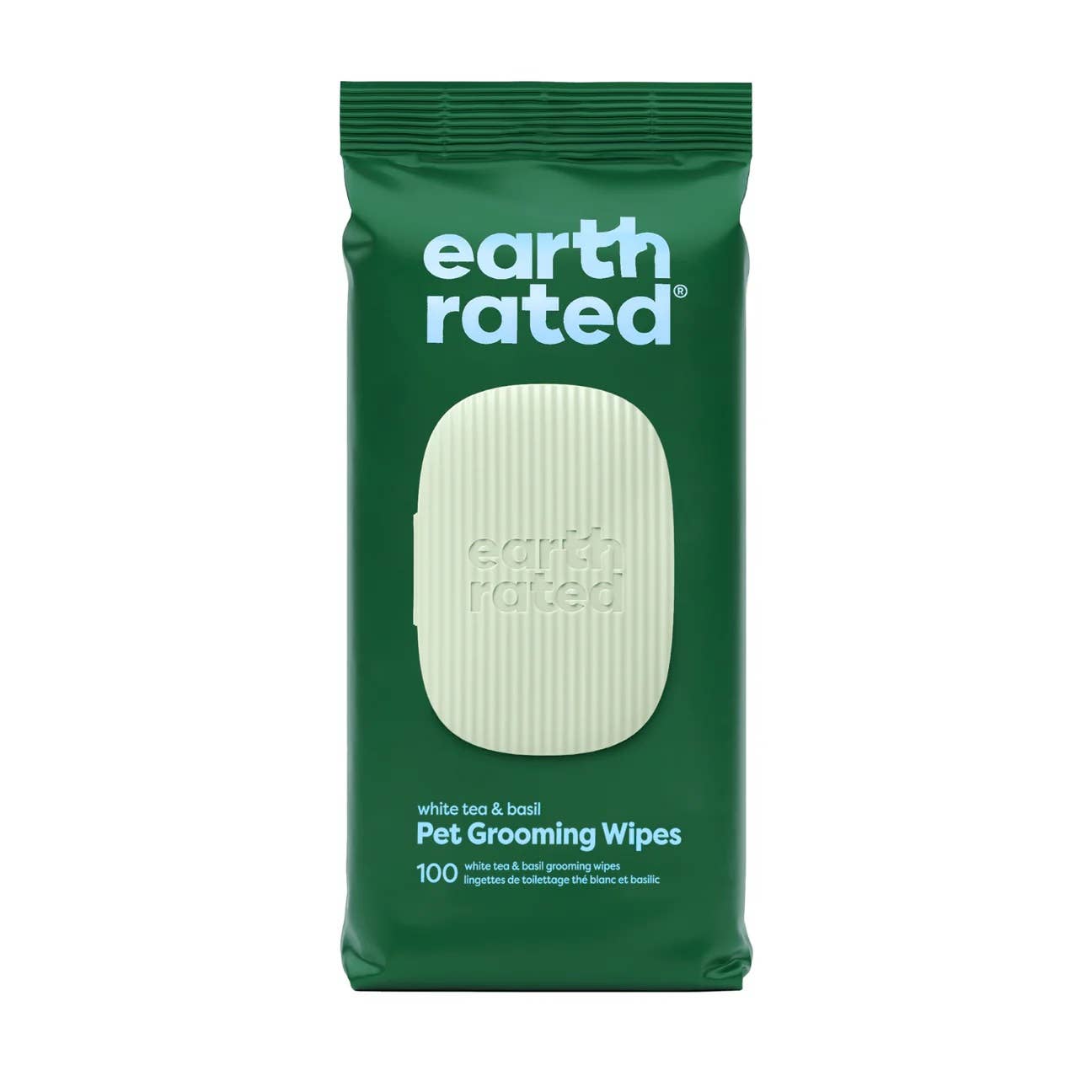 Earth Rated | White Tea & Basil Grooming Wipes 100ct | Rochester, NY