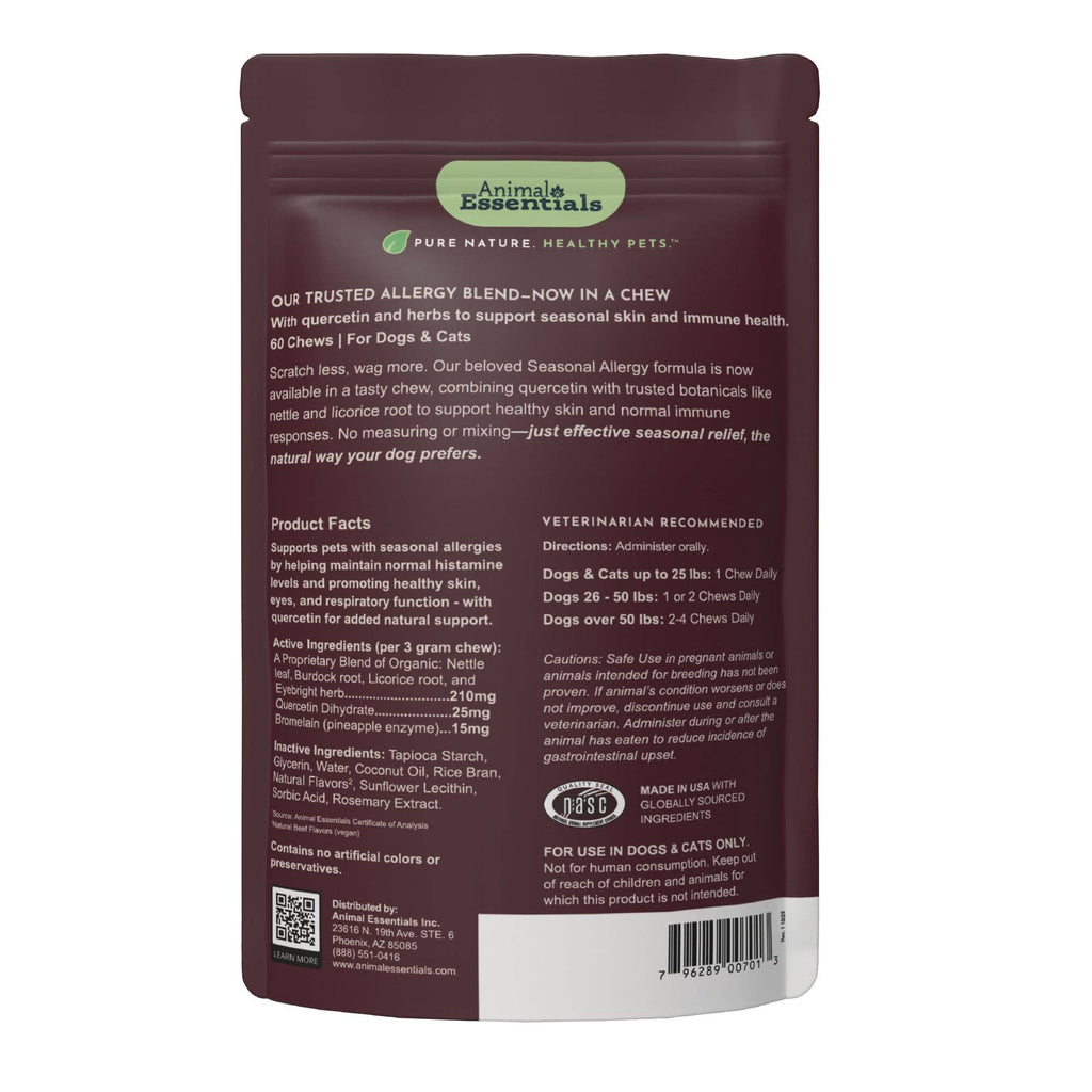 Seasonal Allergy Herbal Soft Chews | Herbal Allergy Support Formula | 60 Count