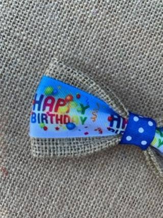 *Happy Birthday Polka Dot Center 5"