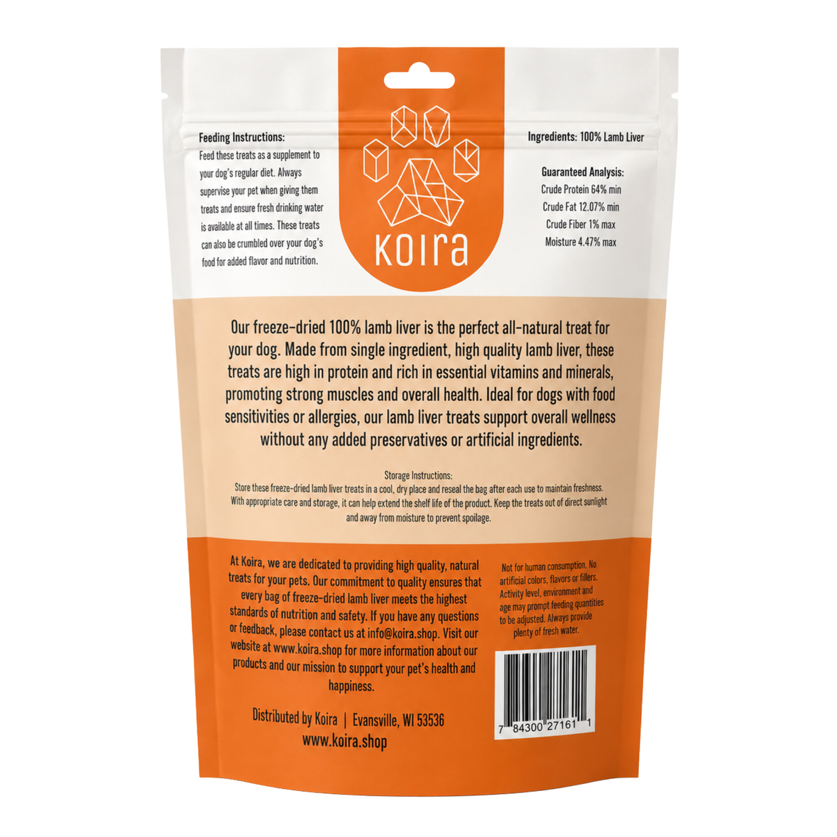 Freeze-dried Lamb Liver Dog Treats