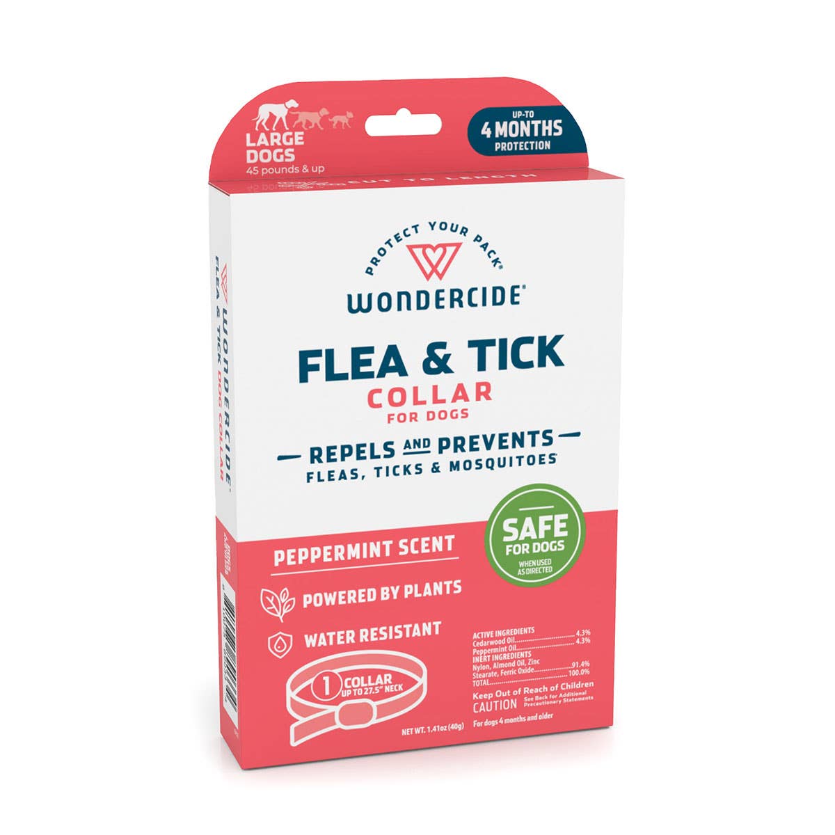 Wondercide Flea & Tick Collar for Dogs Peppermint Large