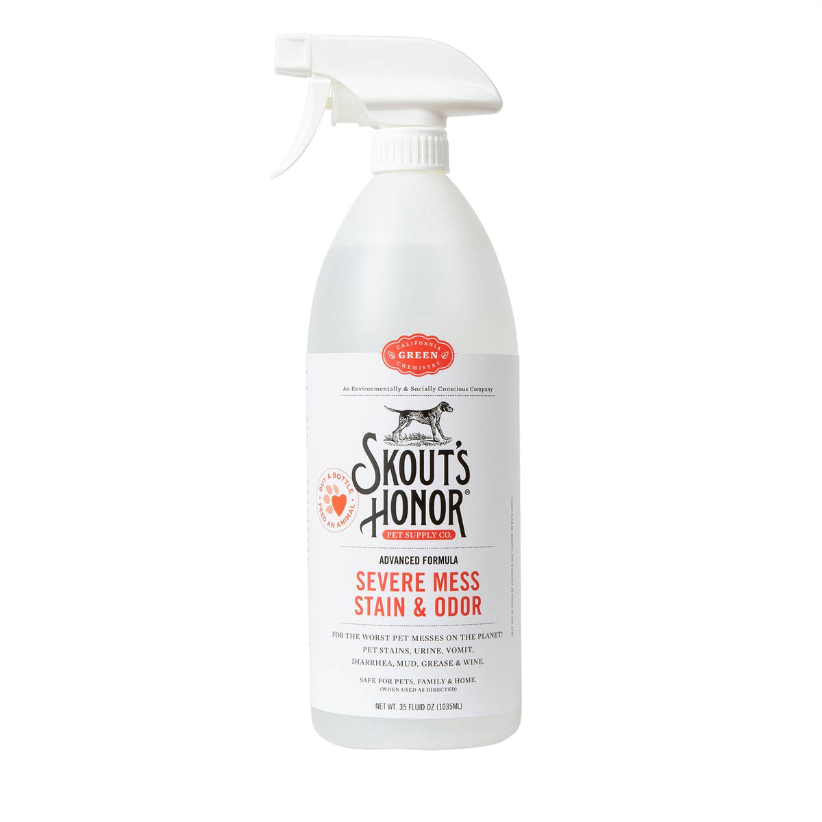 Skout's Honor Severe Mess Stain & Odor Advanced Formula 35oz