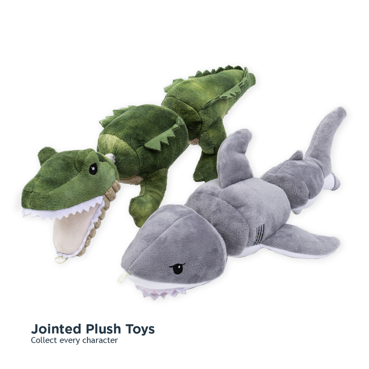Tall Tails Shark Jointed Shake Play Dog Toy