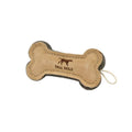 Tall Tails Natural Leather & Wool Bone Toy - 6"