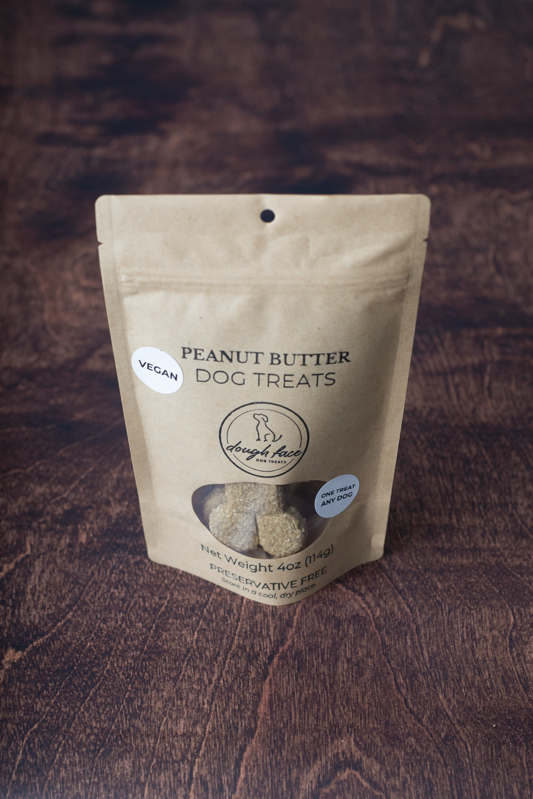 Vegan Crunchy Peanut Butter Dog Treats, Oven Baked