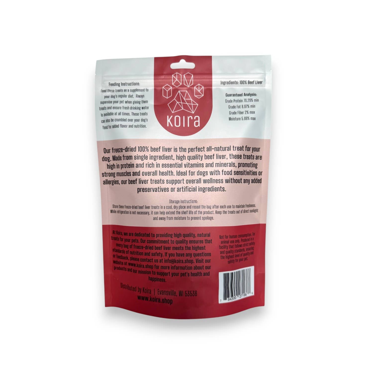 Freeze-dried Beef Liver Dog Treats