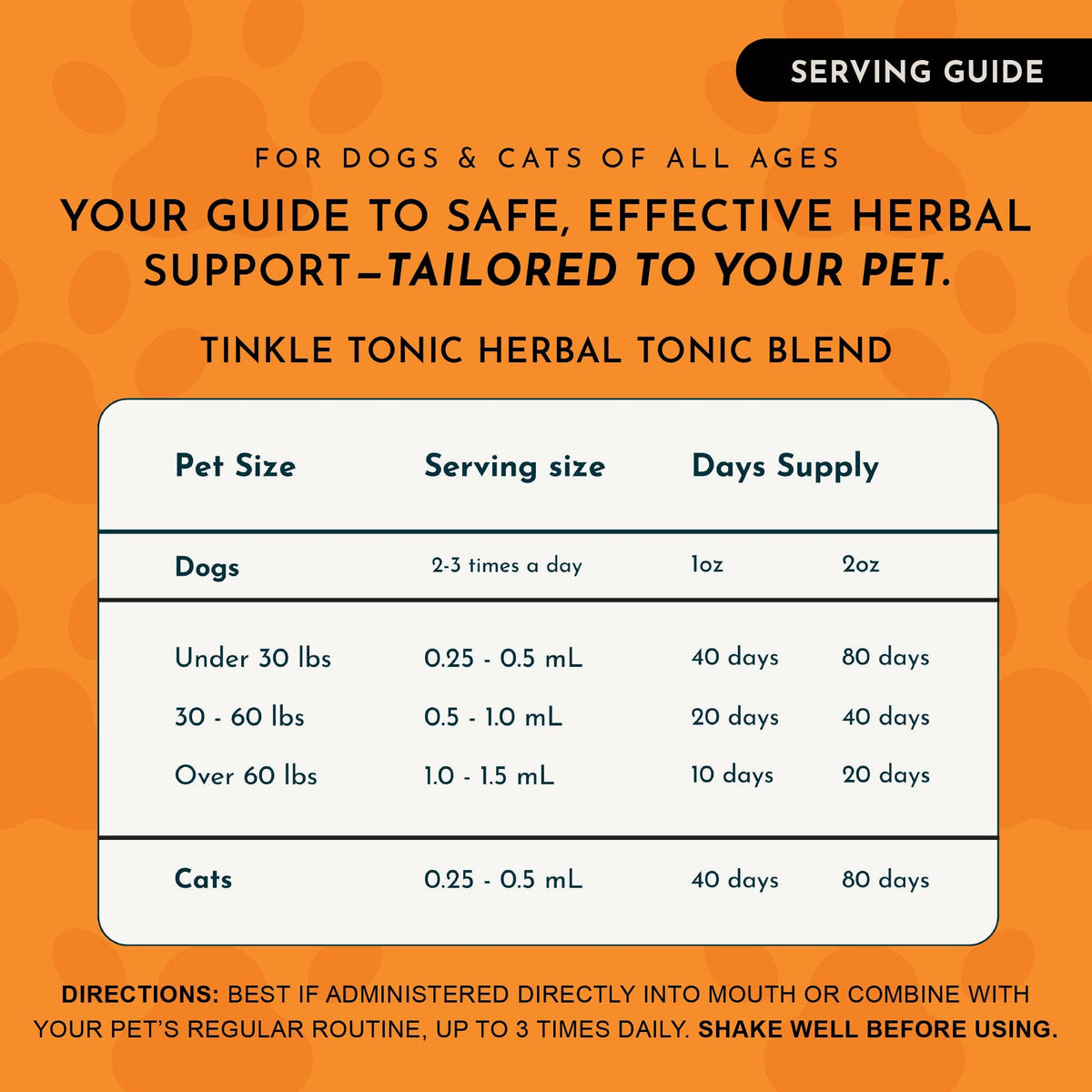 Tinkle Tonic Herbal Tonic Blend | Urinary Tract Support