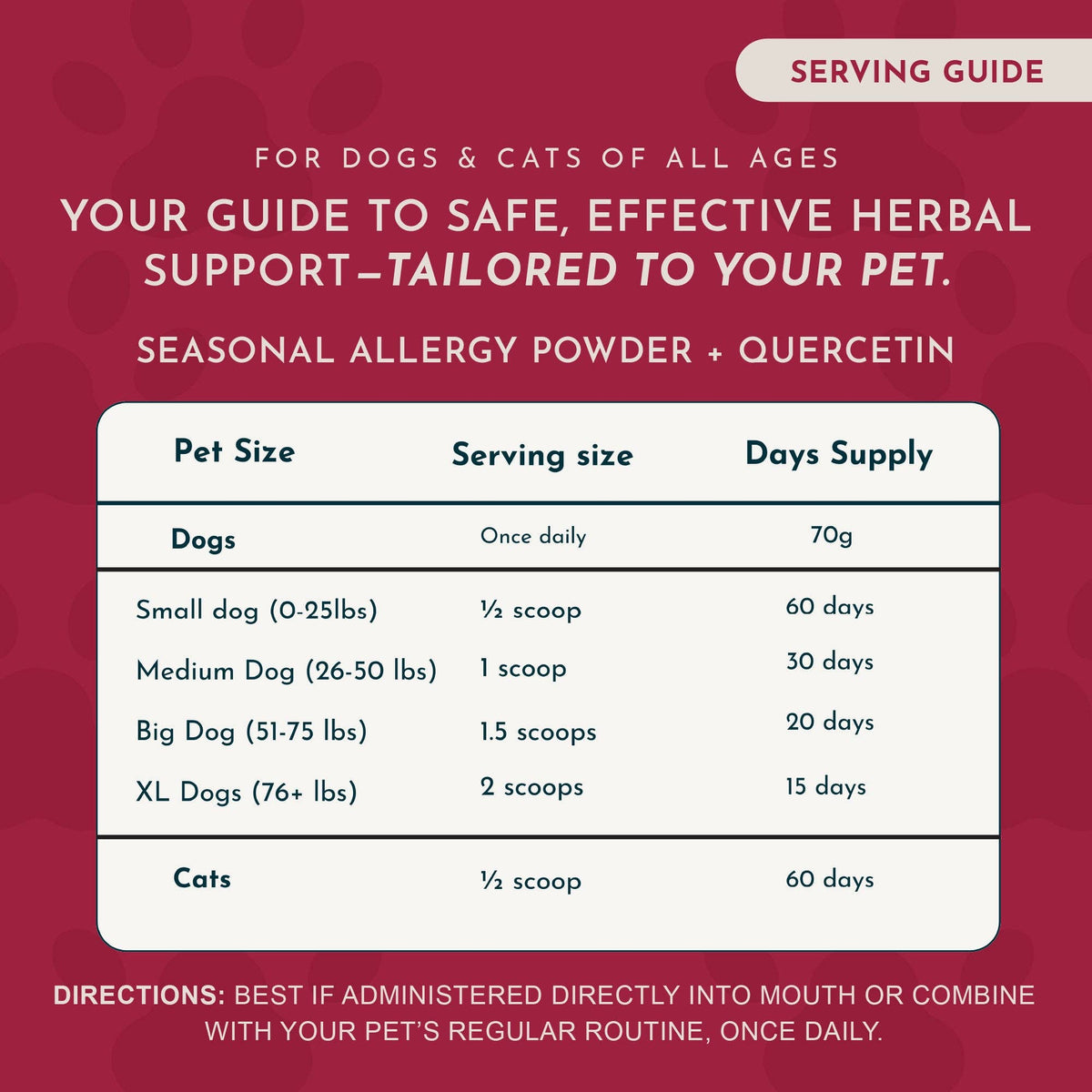 Seasonal Allergy Powder + Quercetin | Allergy Support