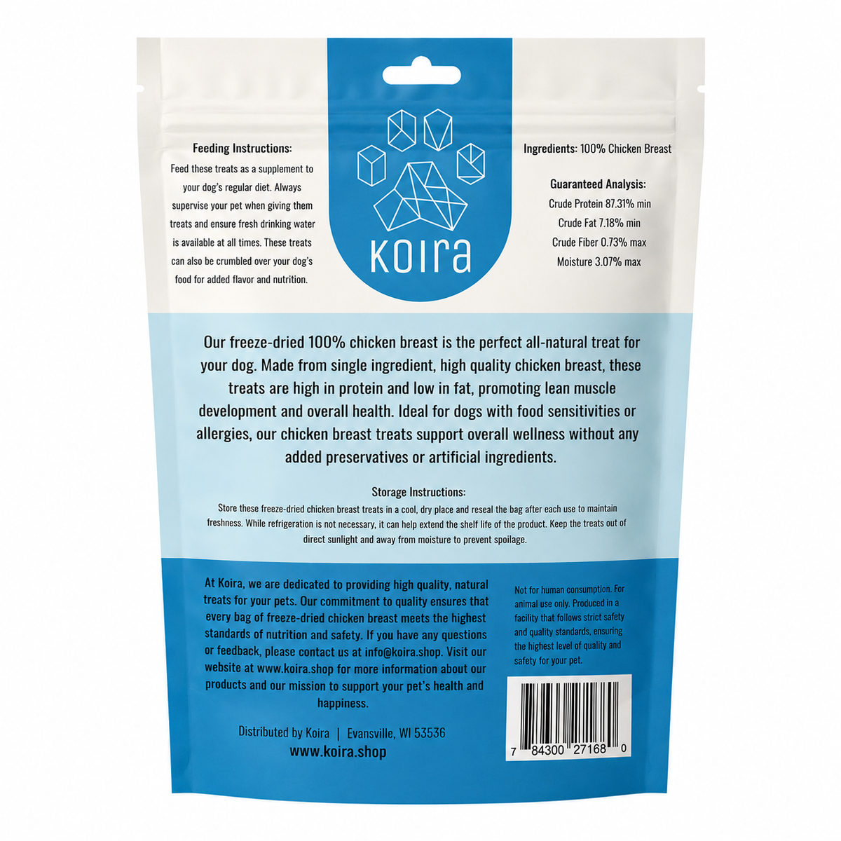 Freeze-Dried Diced Chicken Breast Dog Treats