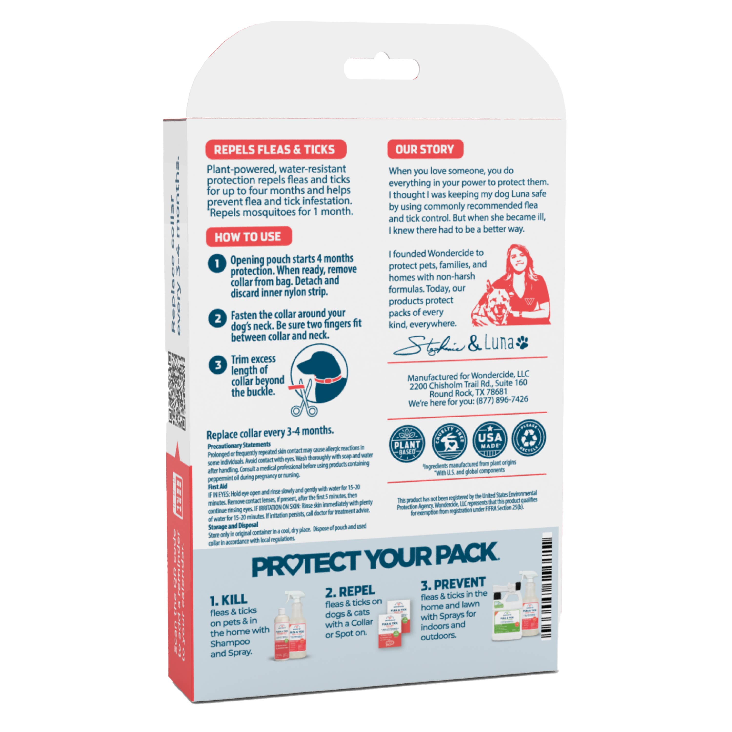 Wondercide Flea & Tick Collar for Dogs Peppermint SM-MD