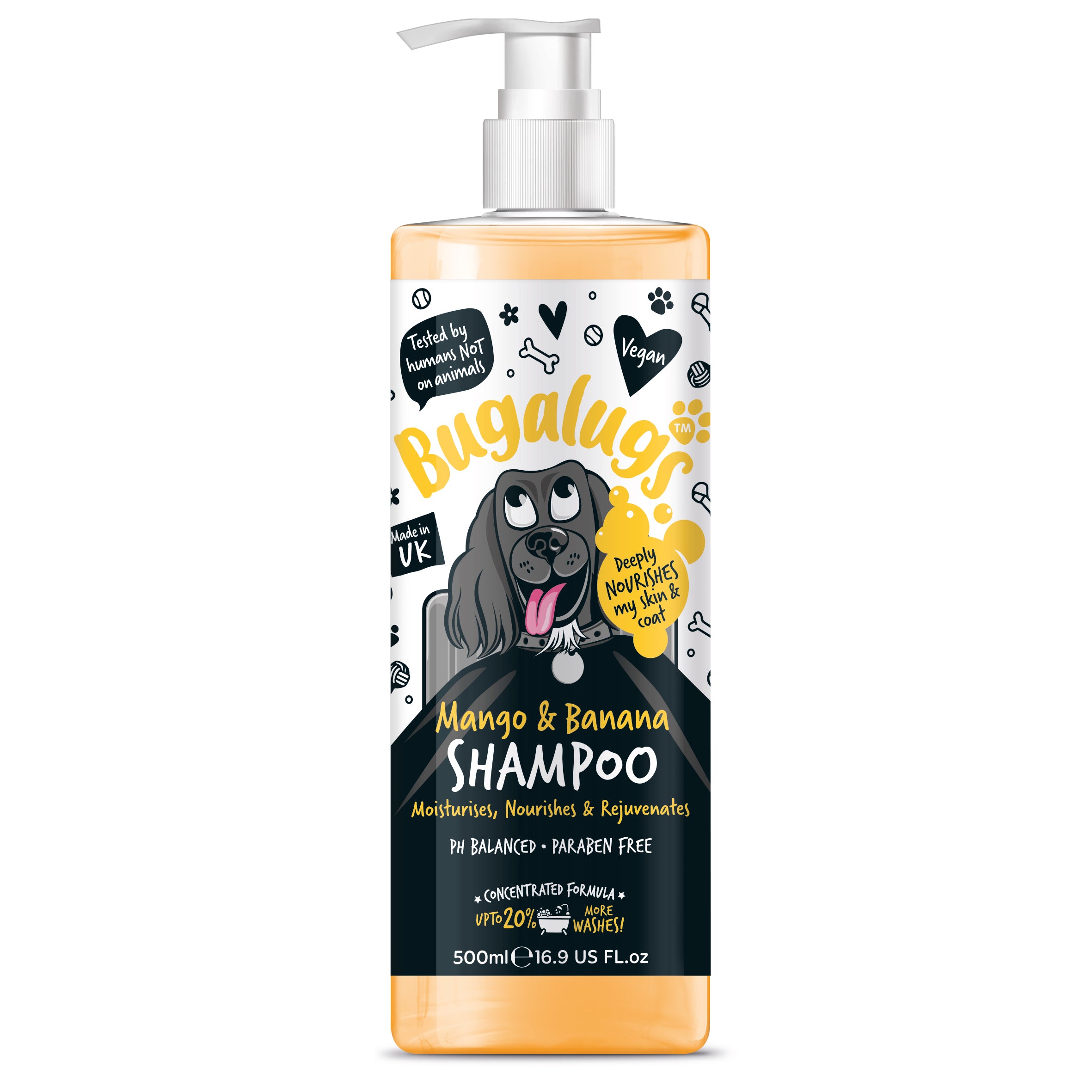 Bugalugs 500ml Mango & Banana Dog Shampoo