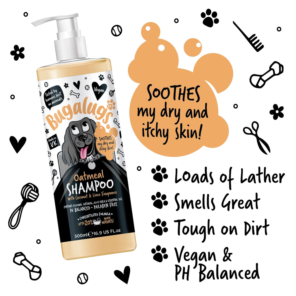 Bugalugs 500ml Oatmeal Dog Shampoo