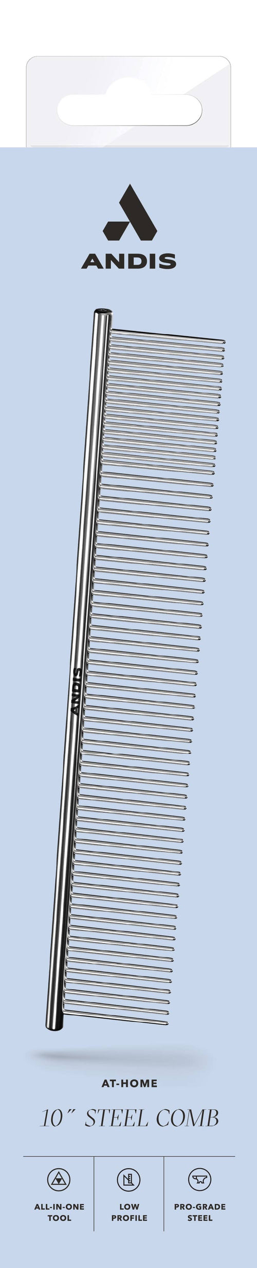 Andis  10" Steel Comb - VBL