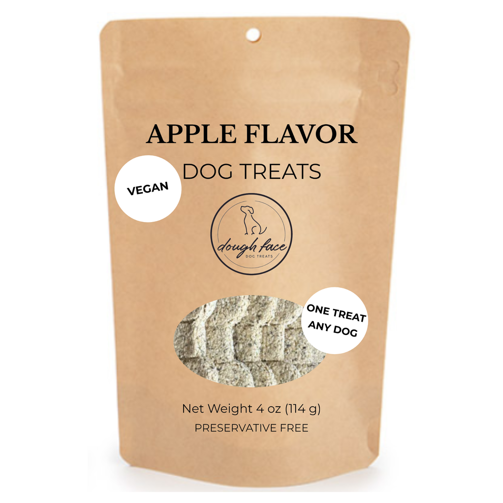 Vegan Crunchy Apple Dog Treats, Oven Baked