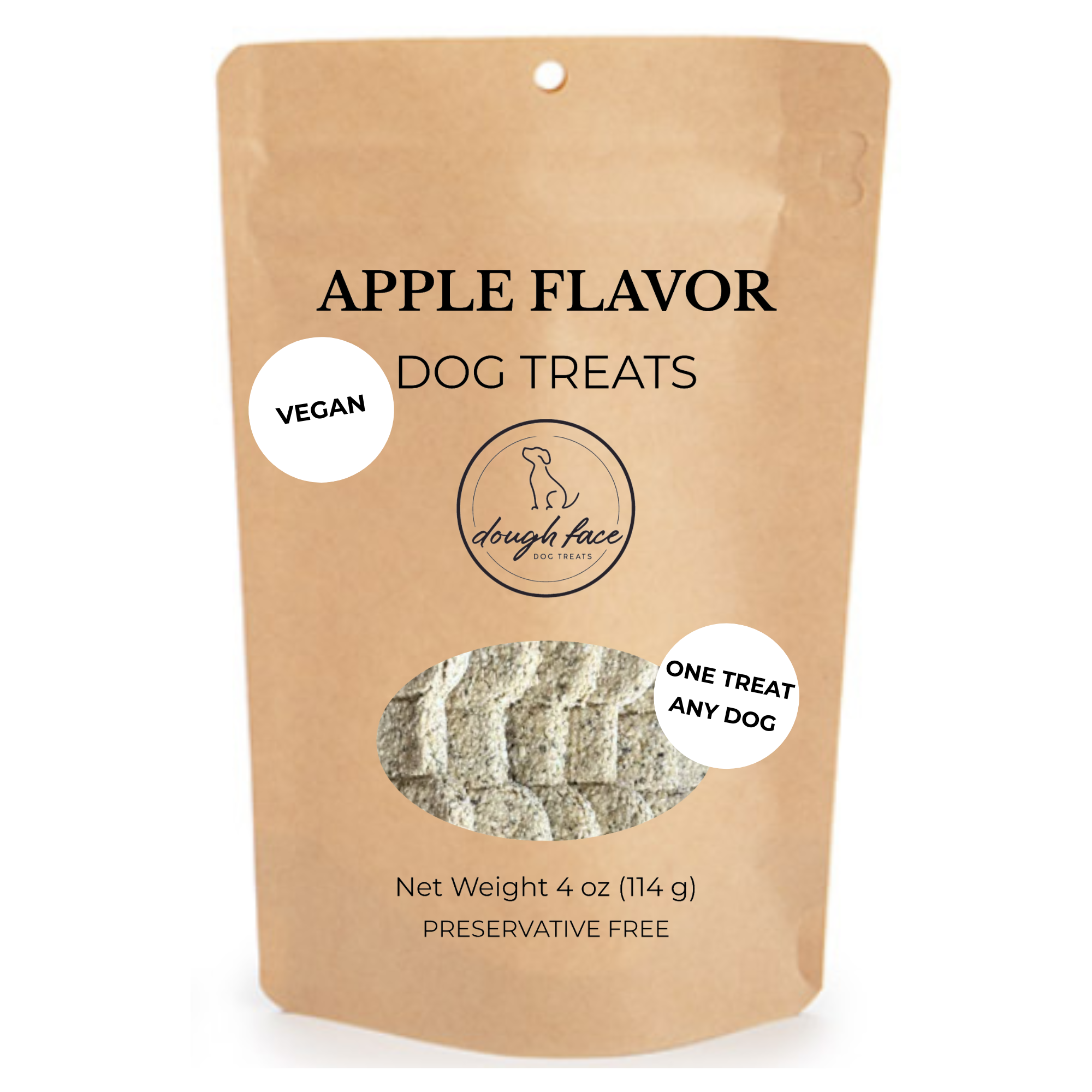 Vegan Crunchy Apple Dog Treats, Oven Baked