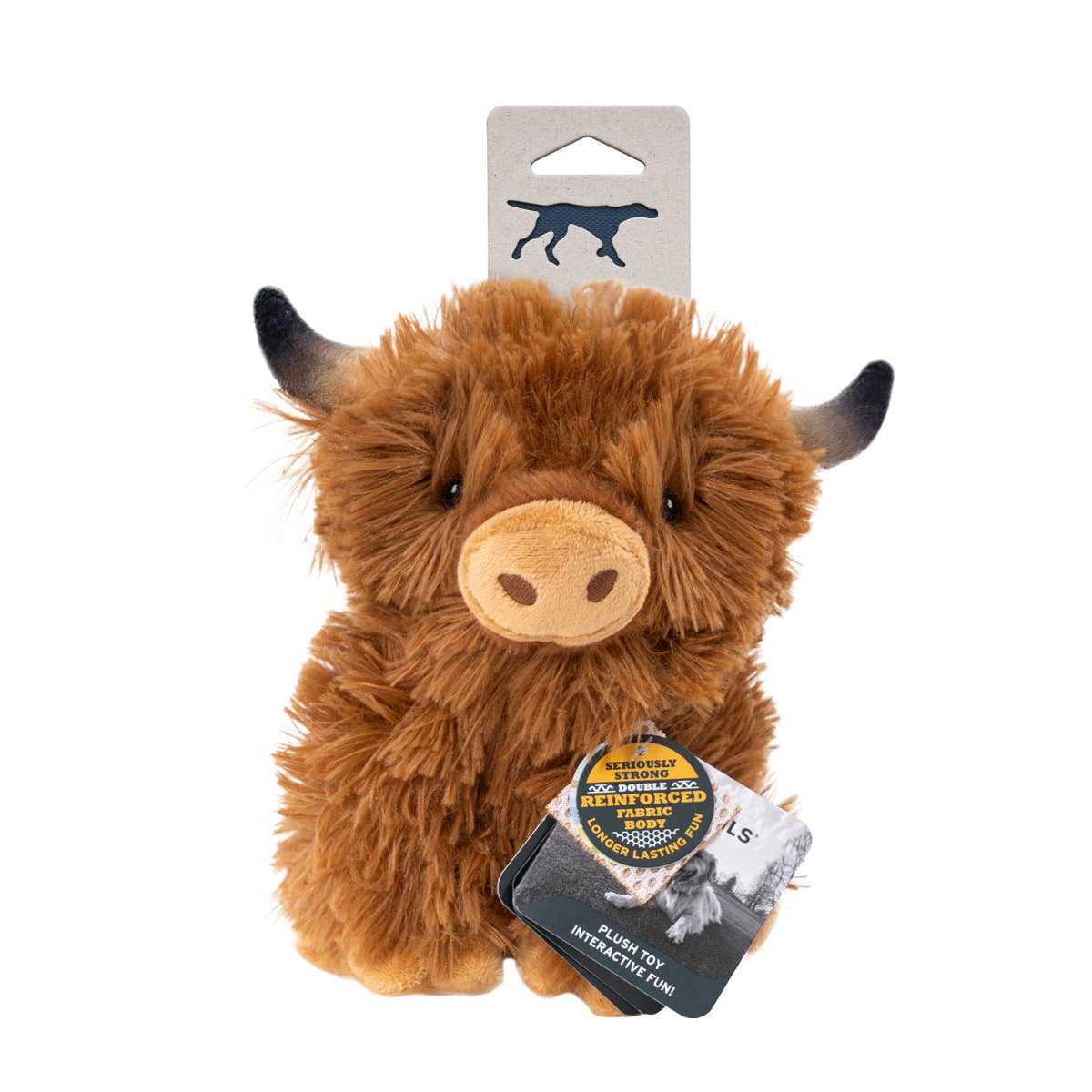 Highland Cow with Squeaker Dog Toy