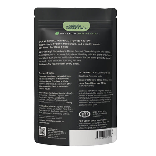 (Sea-dent) Dental Support Herbal Soft Chews | Herbal Anti-Plaque Formula | 60 Count