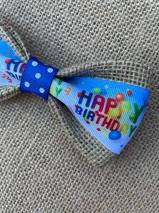 *Happy Birthday Polka Dot Center 5"