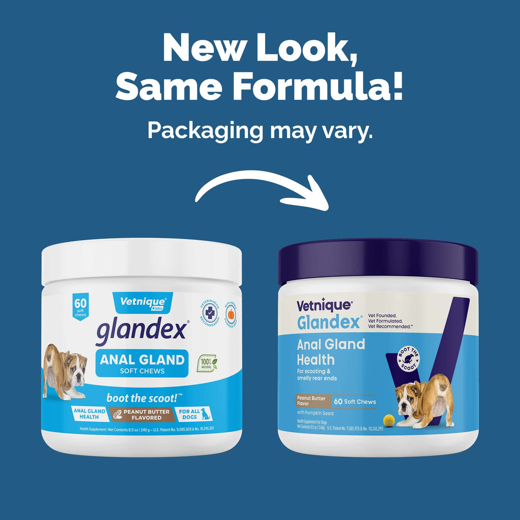 Glandex Anal Gland Support Soft Chews Peanut Butter 60ct