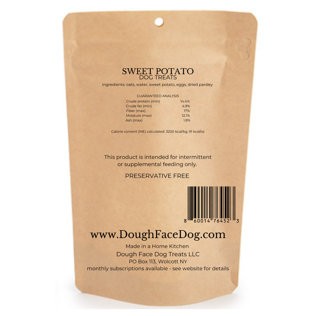 Crunchy Sweet Potato Dog Treats, Small Batch, Oven Baked