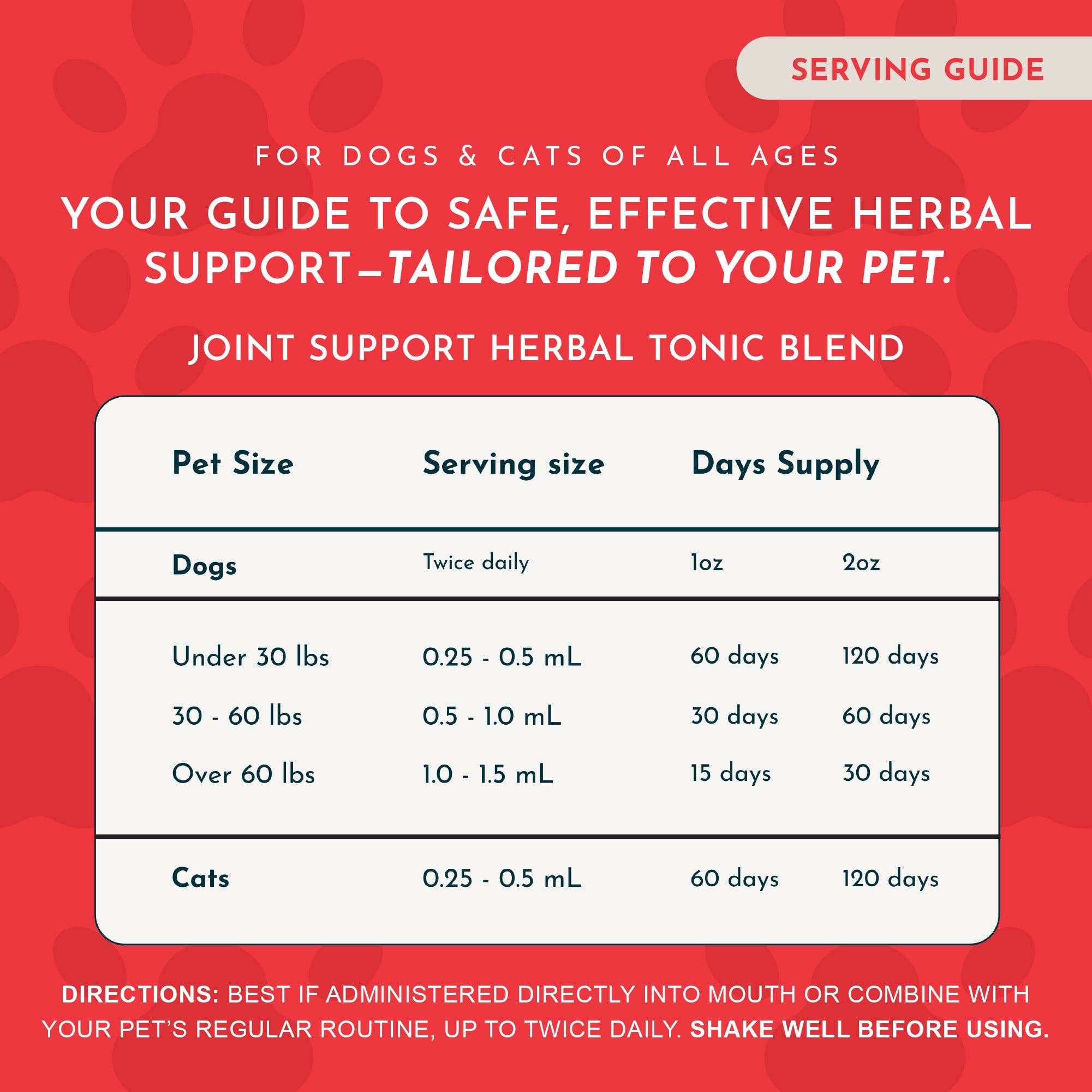 Joint Support Herbal Tonic Blend | Helps Stiffness and Soreness