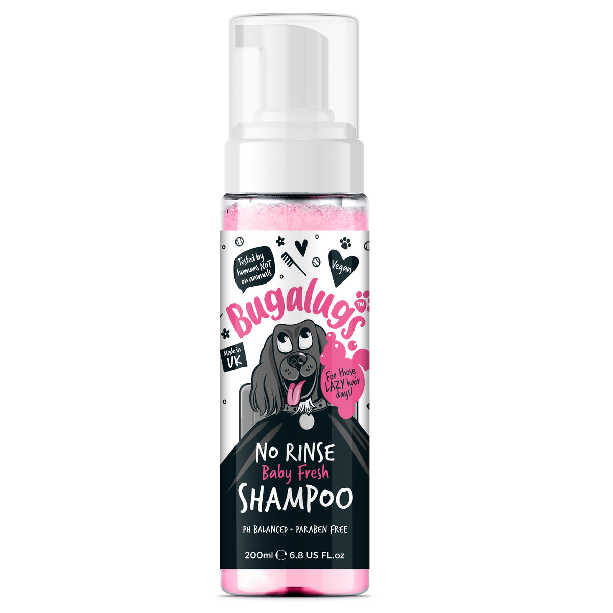Bugalugs No Rinse Shampoo Baby Fresh 200ml